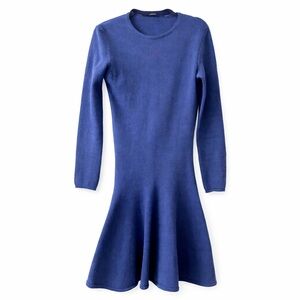 Stella McCartney Vintage Blue Wool Sweater Dress